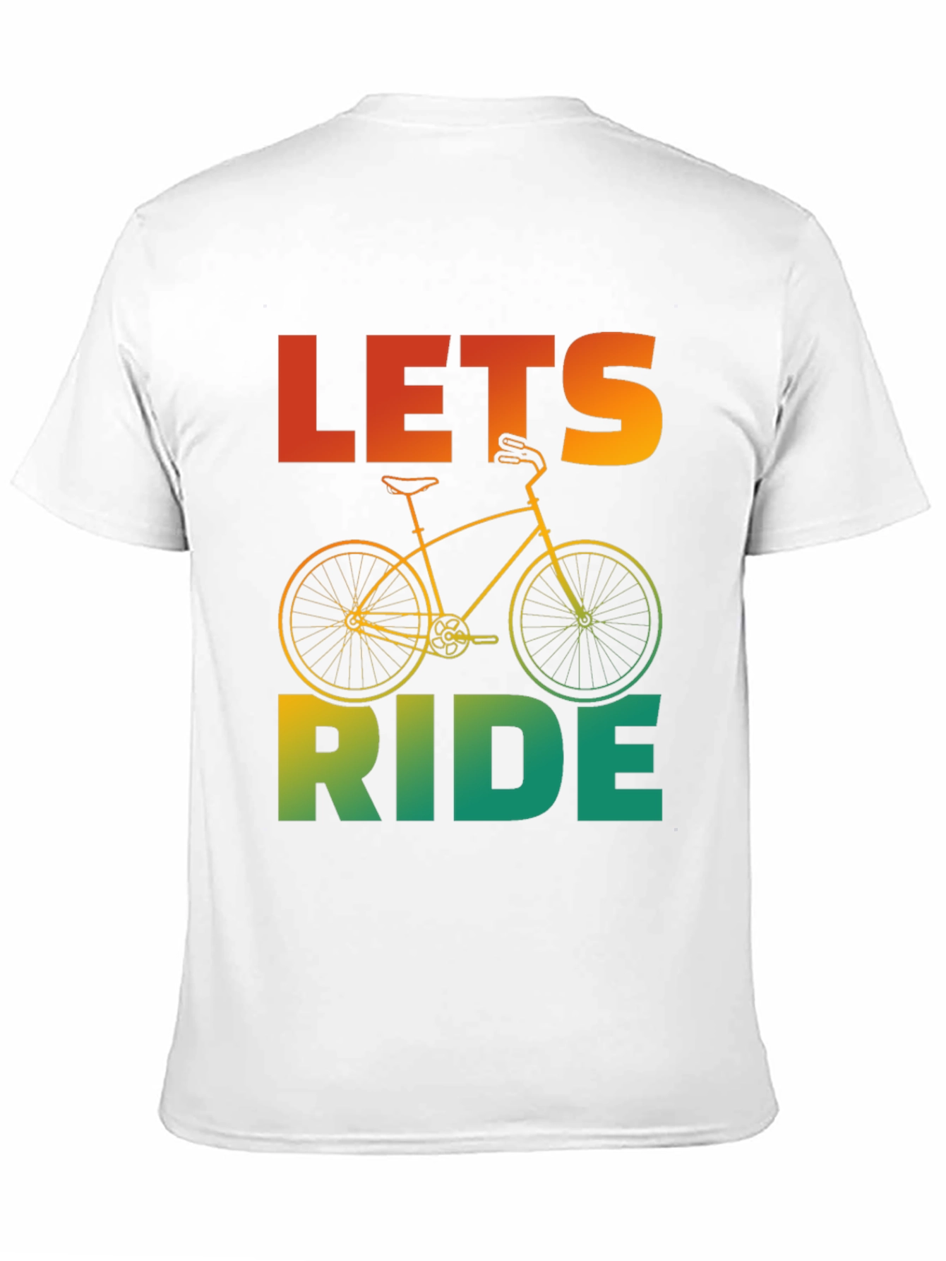 Camiseta Negra con Diseño de Bicicleta Lets Ride