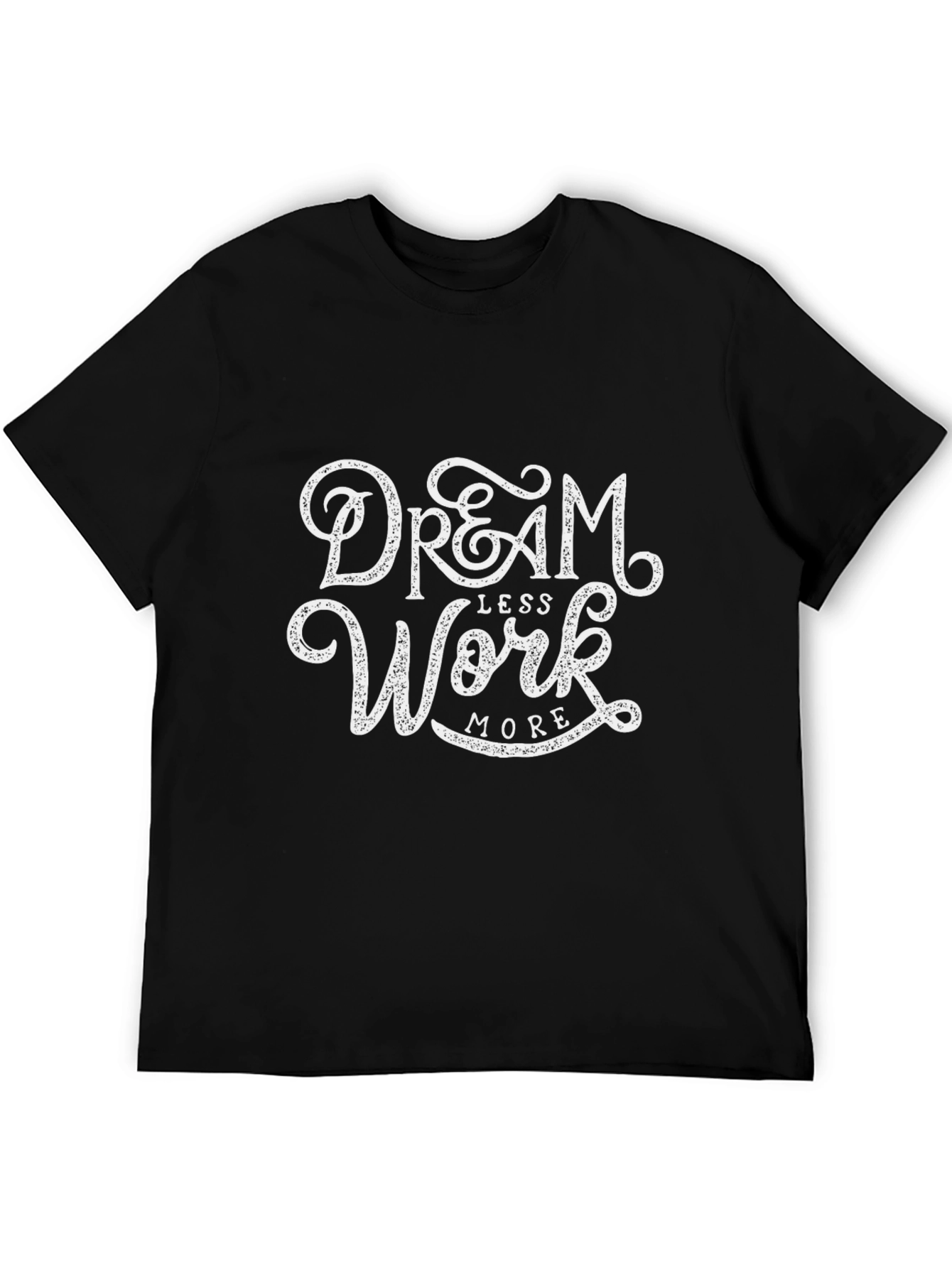 Camiseta Negra Dream Less Work More