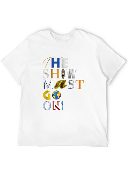 Camiseta Negra El Show Debe Continuar