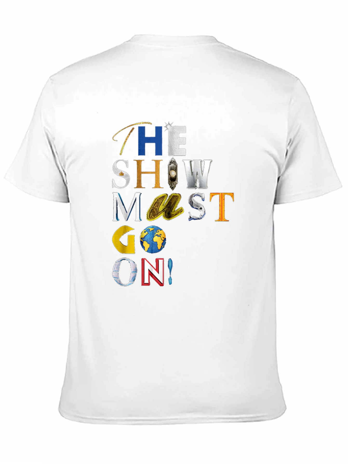 Camiseta Negra El Show Debe Continuar