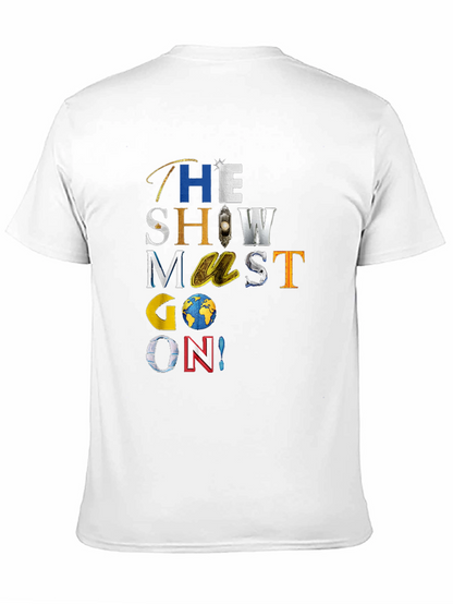 Camiseta Negra El Show Debe Continuar