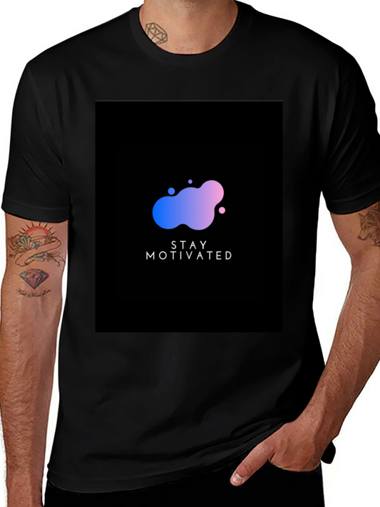 Camiseta Negra Stay Motivated