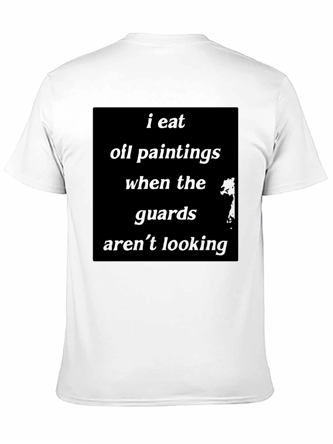 Camiseta Negra: Como Pinturas al Óleo