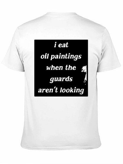 Camiseta Negra: Como Pinturas al Óleo