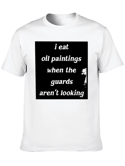 Camiseta Negra: Como Pinturas al Óleo