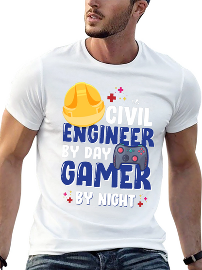 Camiseta Hombre Civil Engineer Gamer