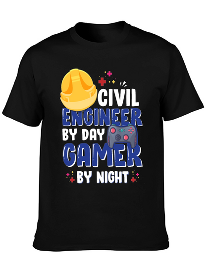 Camiseta Hombre Civil Engineer Gamer