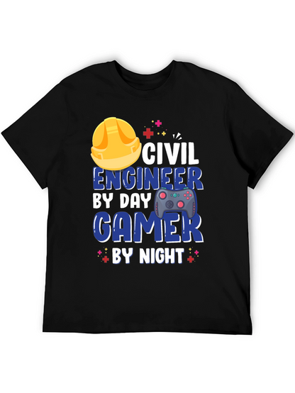 Camiseta Hombre Civil Engineer Gamer
