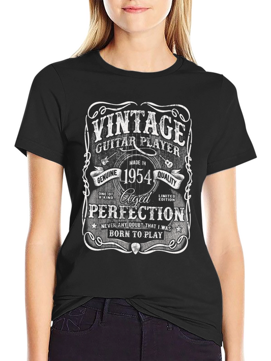 Camiseta Vintage Guitarrista Nacido en 1954