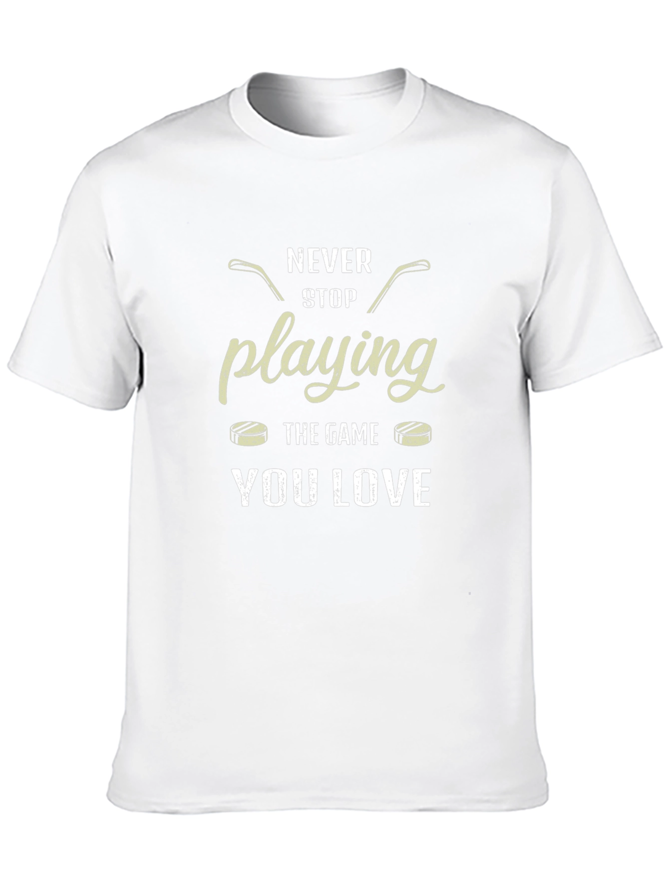 Camiseta Negra Deportiva Never Stop Playing You Love