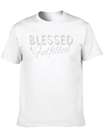 Camiseta Negra: Bendecido y Cumplido