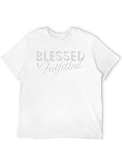 Camiseta Negra: Bendecido y Cumplido