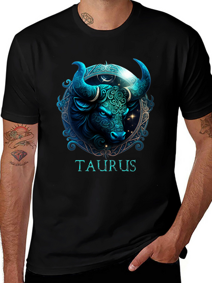 Camiseta Zodiaco Tauro Diseño Estelar