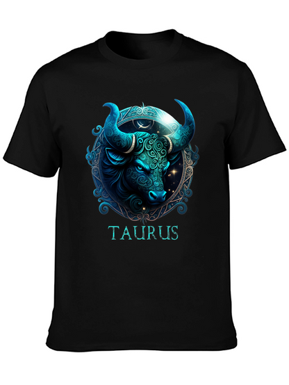 Camiseta Zodiaco Tauro Diseño Estelar
