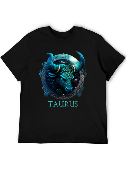 Camiseta Zodiaco Tauro Diseño Estelar