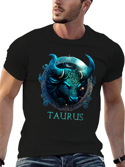 Camiseta Zodiaco Tauro Diseño Estelar