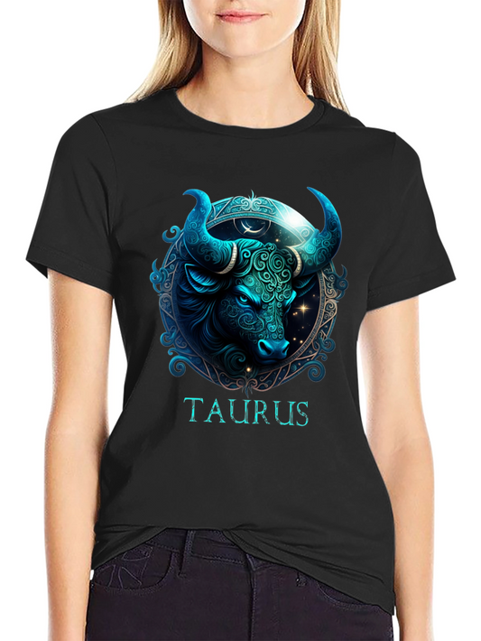 Camiseta Zodiaco Tauro Diseño Estelar