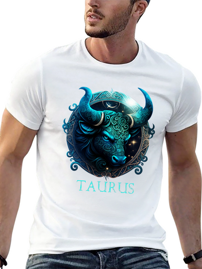 Camiseta Zodiaco Tauro Diseño Estelar