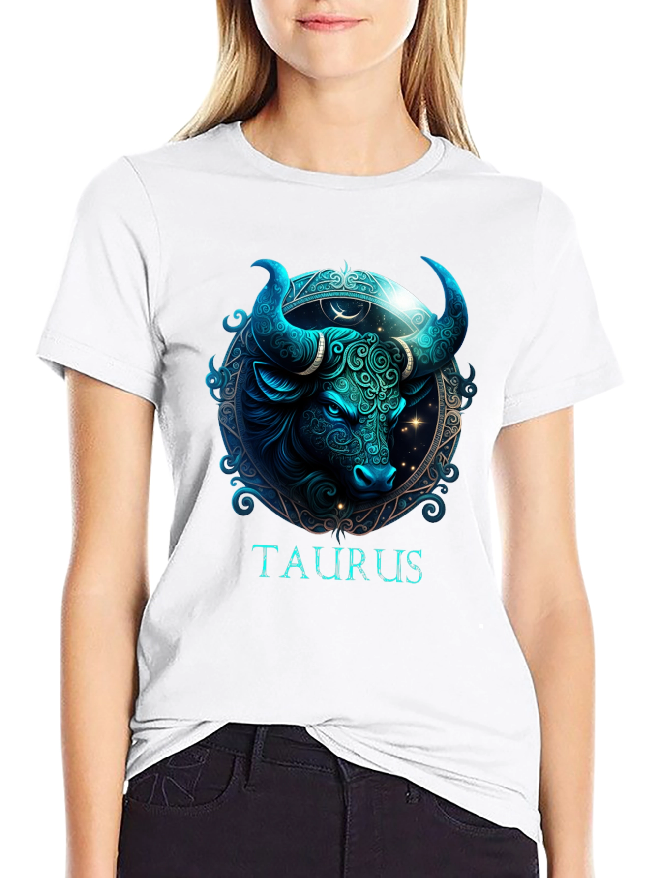 Camiseta Zodiaco Tauro Diseño Estelar