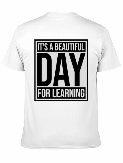 Camiseta Negra: ¡Es un Día Hermoso para Aprender!
