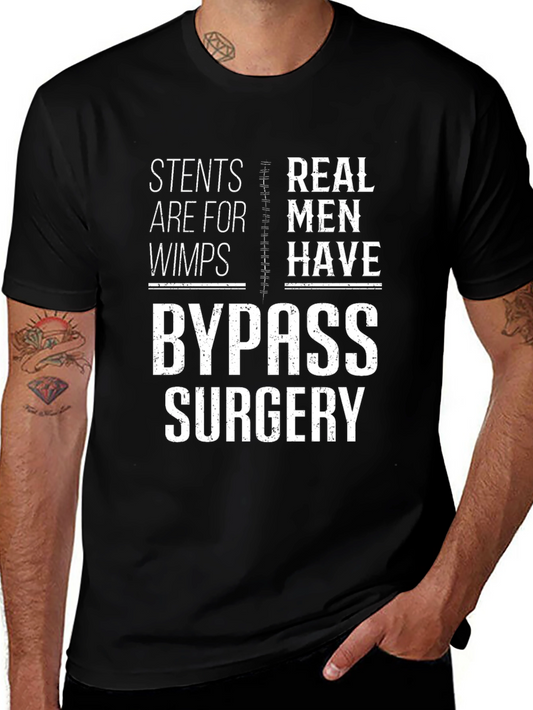 Camiseta Negra: Bypass vs Stents - Humor Médico