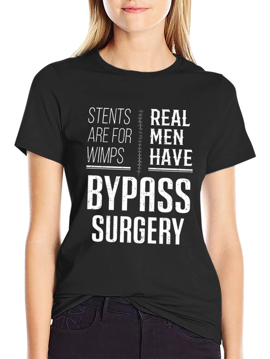 Camiseta Negra: Bypass vs Stents - Humor Médico