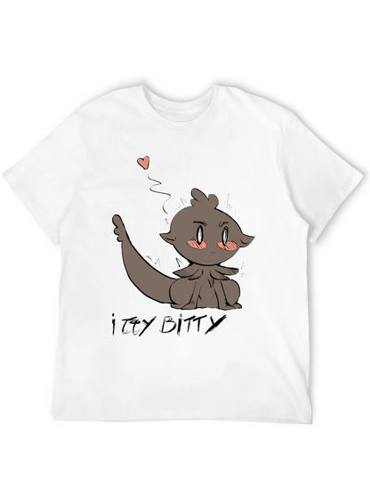 Camiseta Negra con Diseño Animado Itzy Bitty