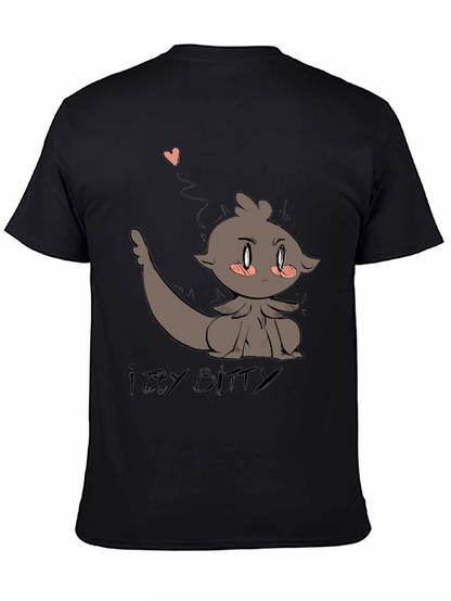 Camiseta Negra con Diseño Animado Itzy Bitty