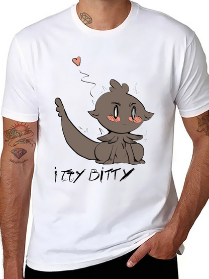 Camiseta Negra con Diseño Animado Itzy Bitty