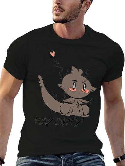 Camiseta Negra con Diseño Animado Itzy Bitty