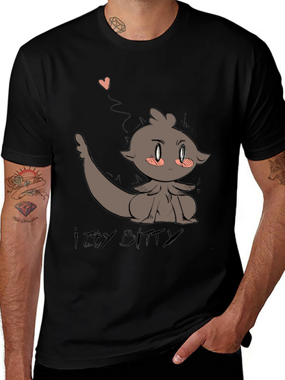 Camiseta Negra con Diseño Animado Itzy Bitty