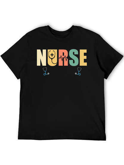 Camiseta Negra Nurse para Enfermeras