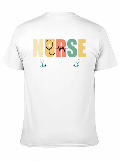 Camiseta Negra Nurse para Enfermeras