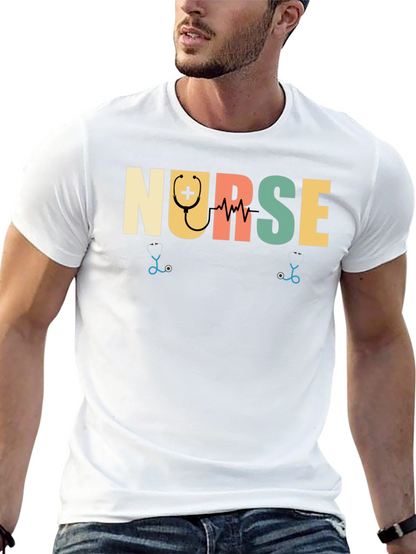 Camiseta Negra Nurse para Enfermeras