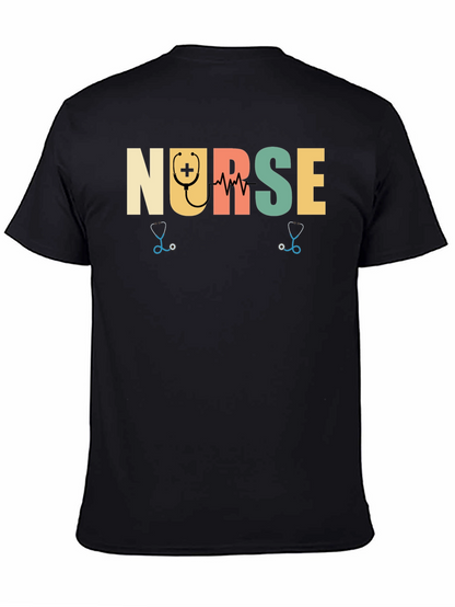 Camiseta Negra Nurse para Enfermeras