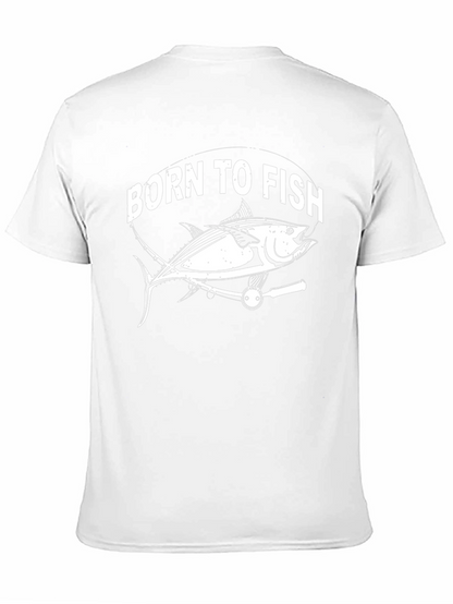 Camiseta Negra Born To Fish Pescado