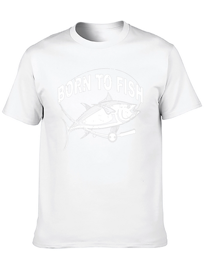 Camiseta Negra Born To Fish Pescado